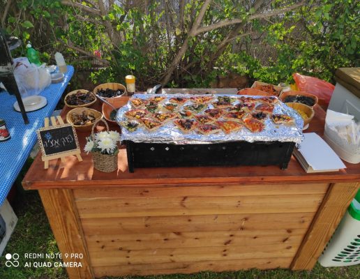 Catering-to-Bat-Mitzvah פוקאצ'ה של קייטרינג חלבי כשר